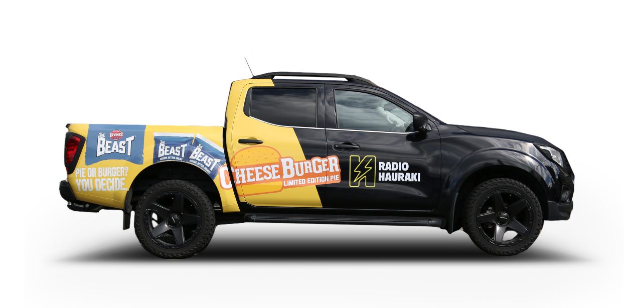 Ute signage for radio station
